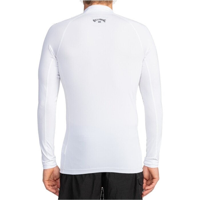 2024 Billabong Hombres Logo Surf Chaleco De Lycra De Manga Larga EBYWR03011 - White